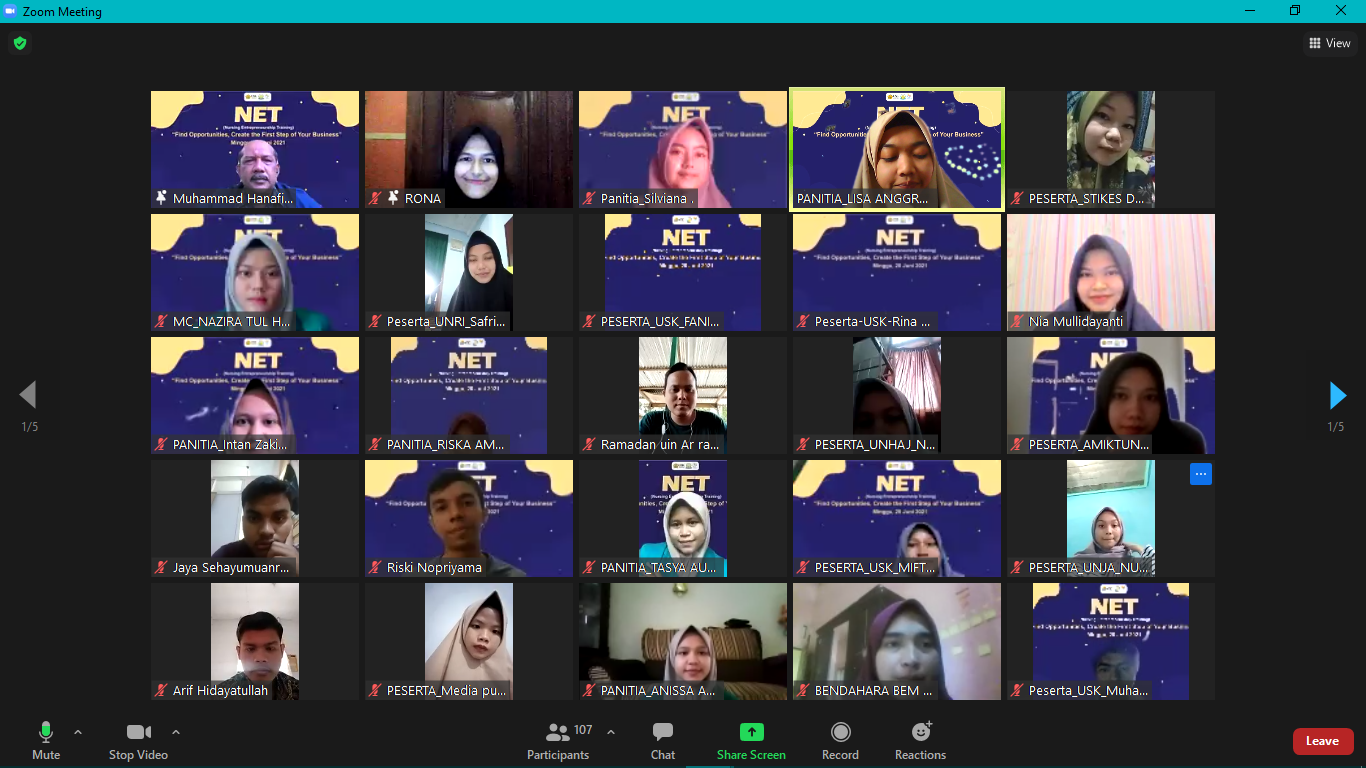NET ( NURSING ENTREPRENEURSHIP TRAINING ) FAKULTAS KEPERAWATAN USK